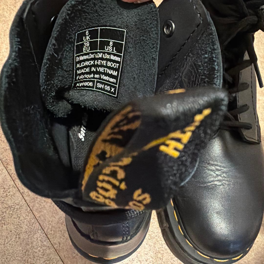 ドクターマーチン 厚底 ブラック ブーツ 正規品