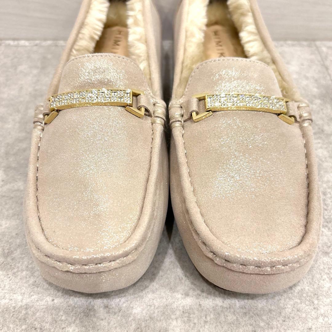 新品 HIMIKO 卑弥呼 本革 ビジュー モカシシ ローファー23.5