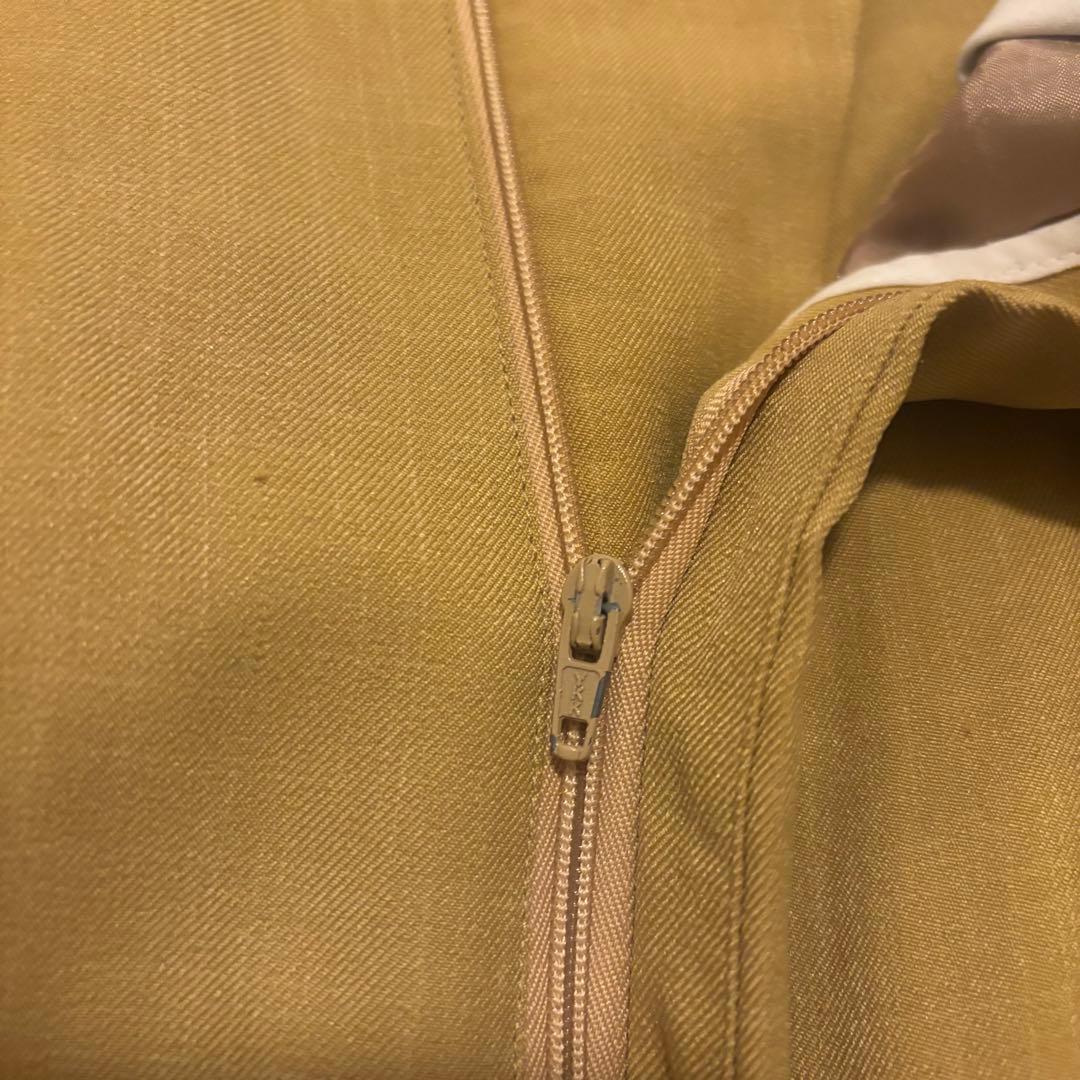 STACY ADAMS 2タック ワイドスラックス USA古着 マスタード