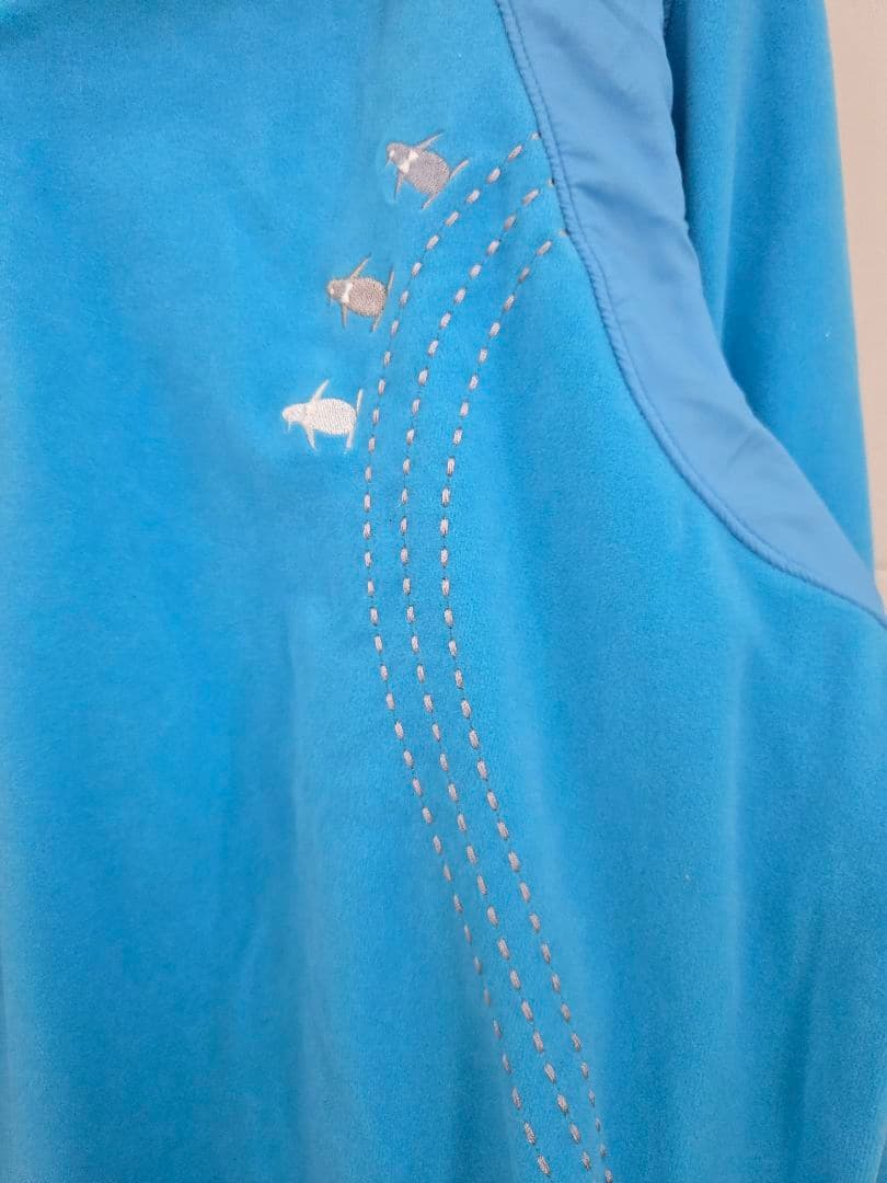 マンシングウェア 水色 ハーフジップセーター トレーナー