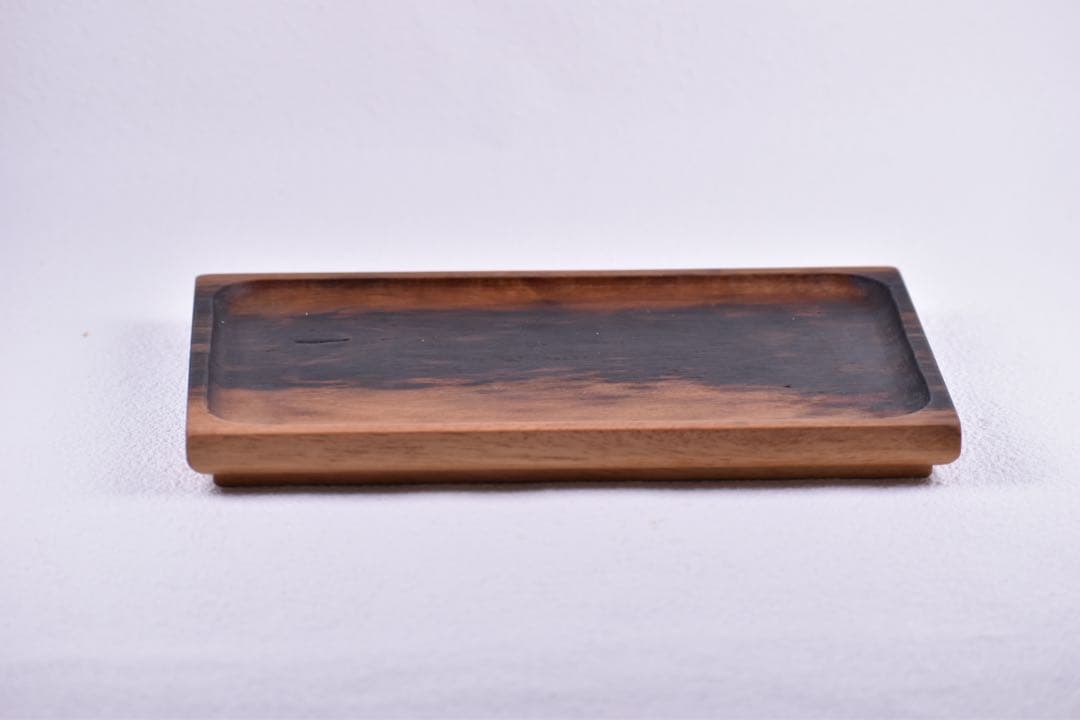 No.322黒柿小豆杢のトレー