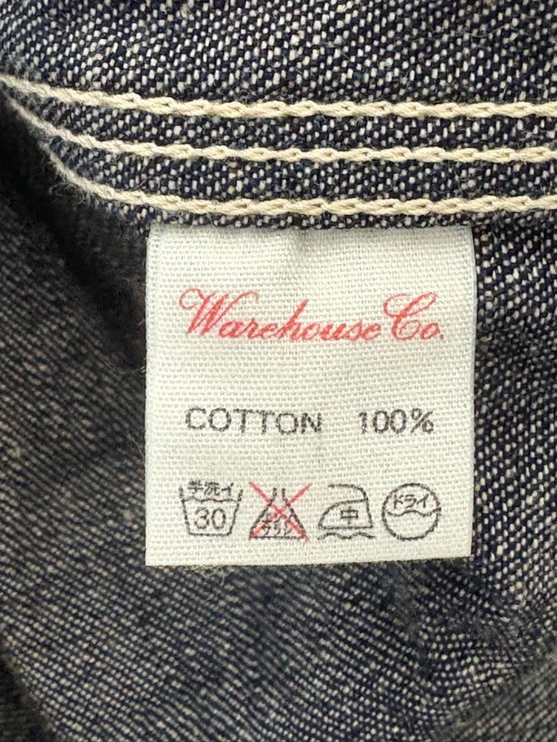 ヘラーズカフェ WAREHOUSE デニムジャケット カバーオール38