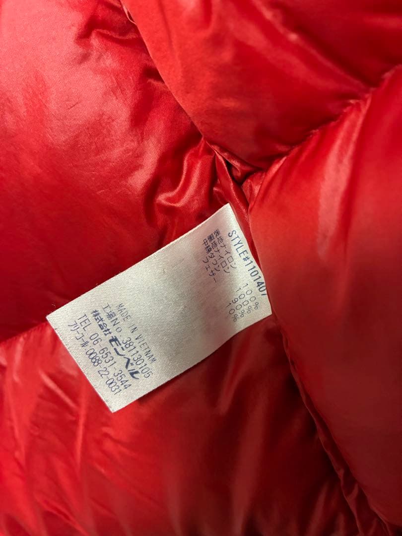 モンベル mont bell アルパイン ダウンパーカー レッド L 廃盤