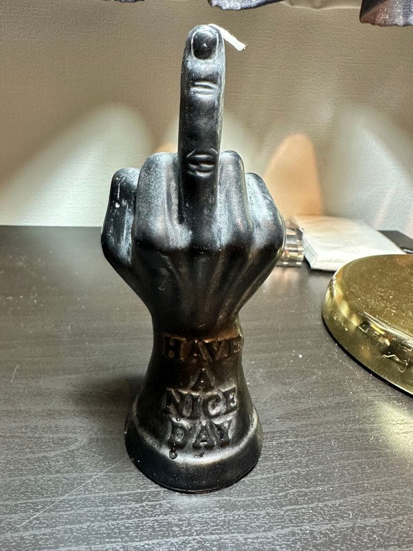 NEIGHBORHOOD ブラックキャンドル FUCK ファック