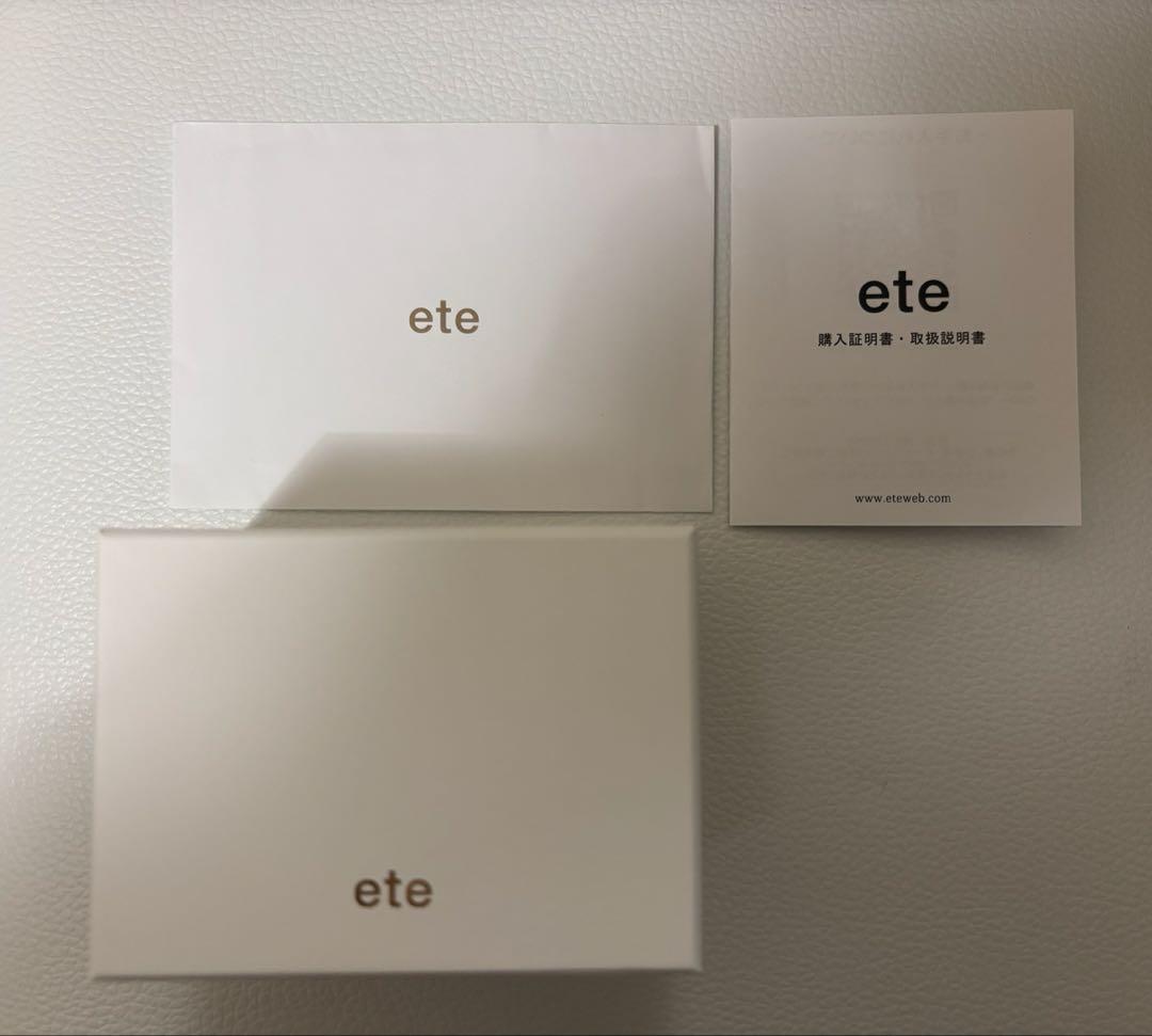 eteダイヤモンドジェムフェイス メッシュ ベルト ウォッチ★美品