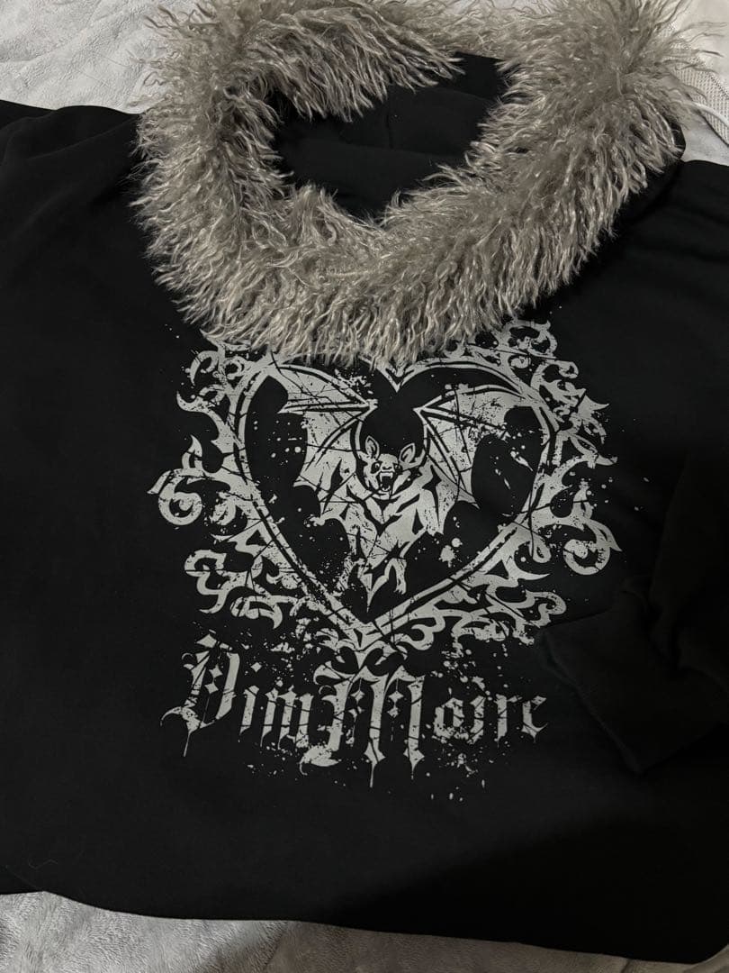 DimMoire【ディムモアール】ファーフードGothicパーカー/Black