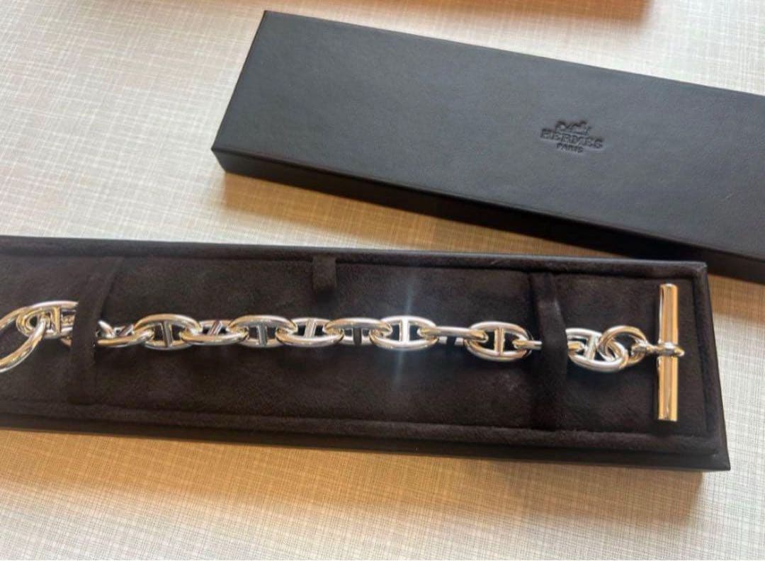【新品未使用】HERMES エルメス シェーヌダンクル ブレスレット GM13