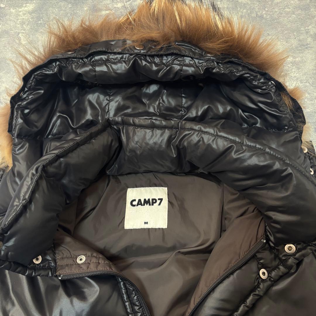 CAMP7 ダウンジャケット M 短丈 Y2K ファー付 お兄系　ギャル男