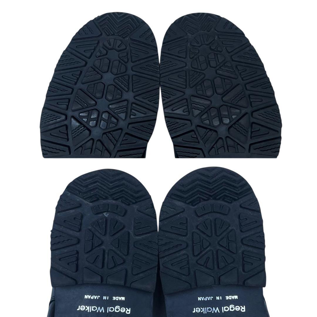 極美品 リーガルウォーカー 24.5 レザー シボ革 Uチップ ゴアテックス 黒