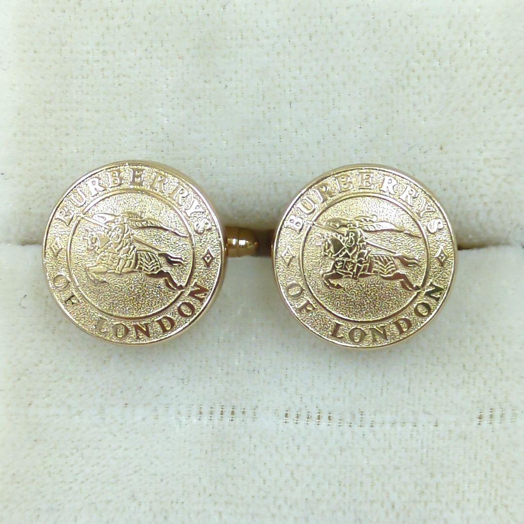 バーバリー 騎士 カフリンクス ゴールドカラー メンズ Burberrys