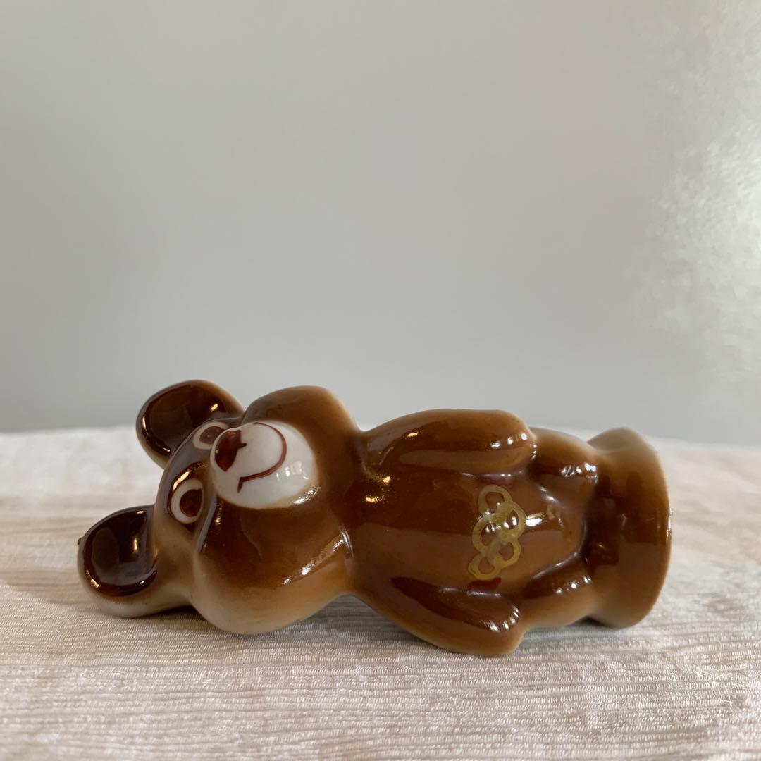 ヴィンテージ こぐまのミーシャ モスクワオリンピック 陶器 アンティーク