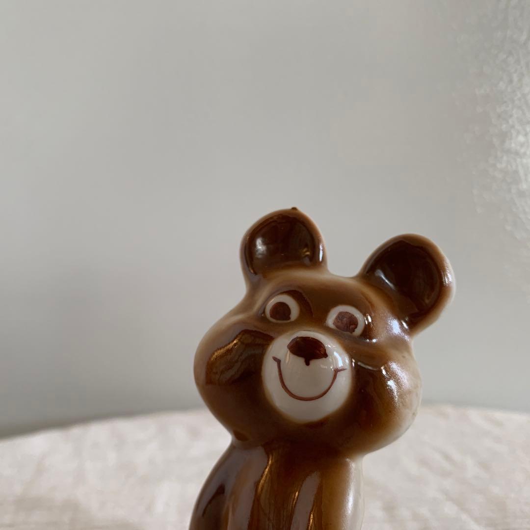 ヴィンテージ こぐまのミーシャ モスクワオリンピック 陶器 アンティーク