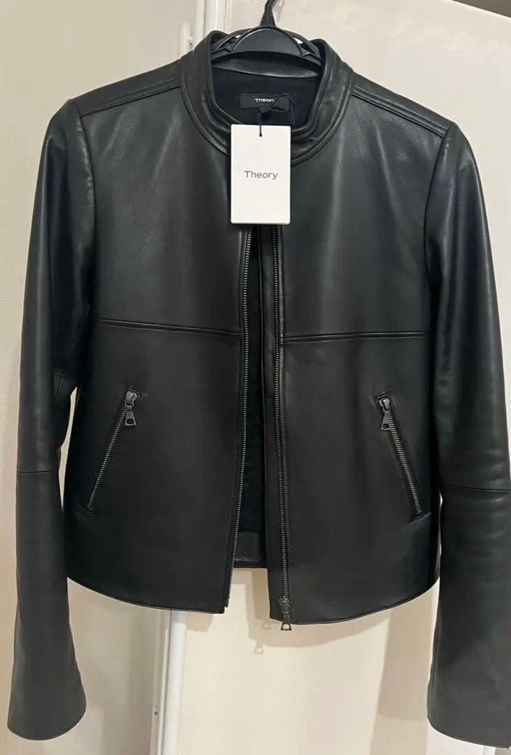 数日のみセオリーtheoryレザージャケット　試着のみS