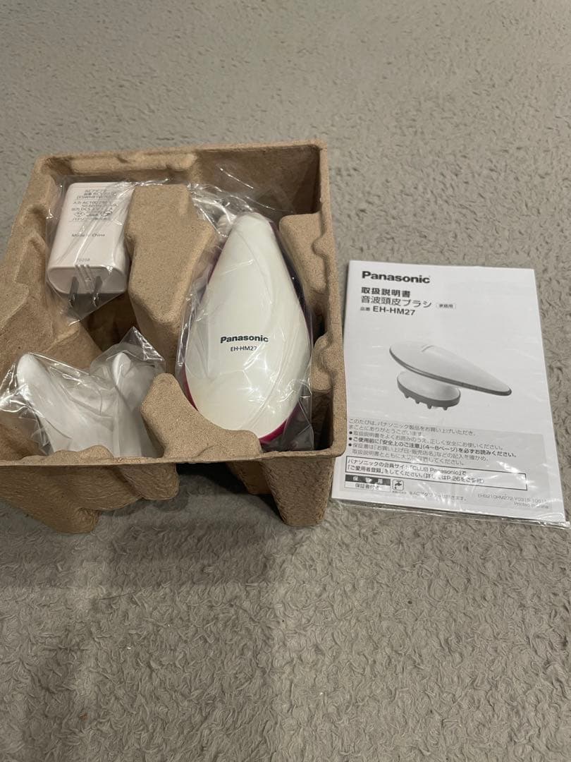 ✨新品未使用品✨ 音波頭皮ブラシ パナソニック マッサージ ピンク 頭皮エステ