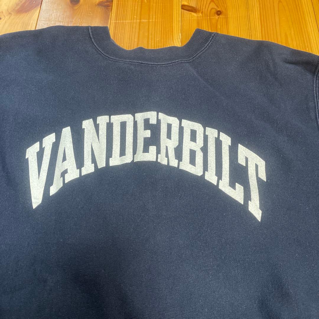 【24時までY】80's revers weave トリコタグ　ネイビー