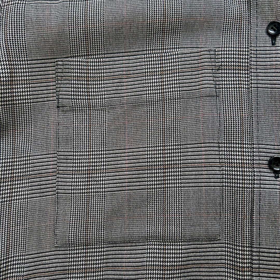 アナイ　シャツワンピース　グレンチェック　長袖　グレー　着丈116cm 38 M