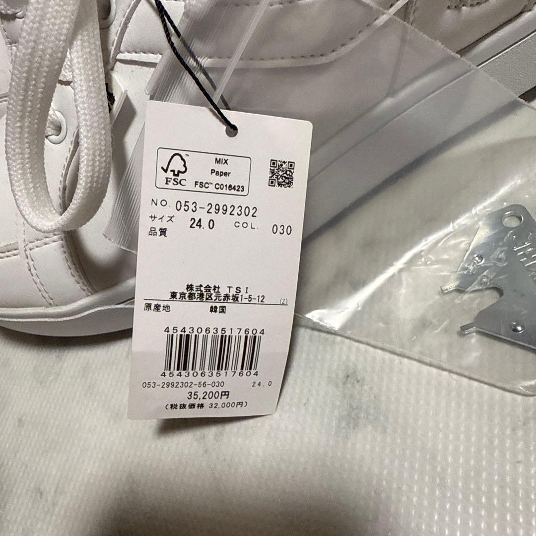 PEARLY GATES ゴルフシューズ 24.0 ホワイト