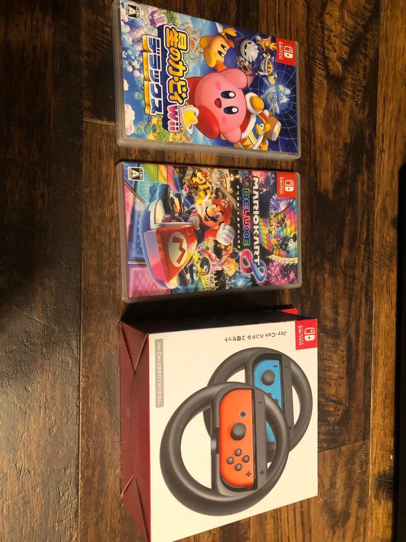 Switch マリオカート8、星のカービィデラックス、ハンドル