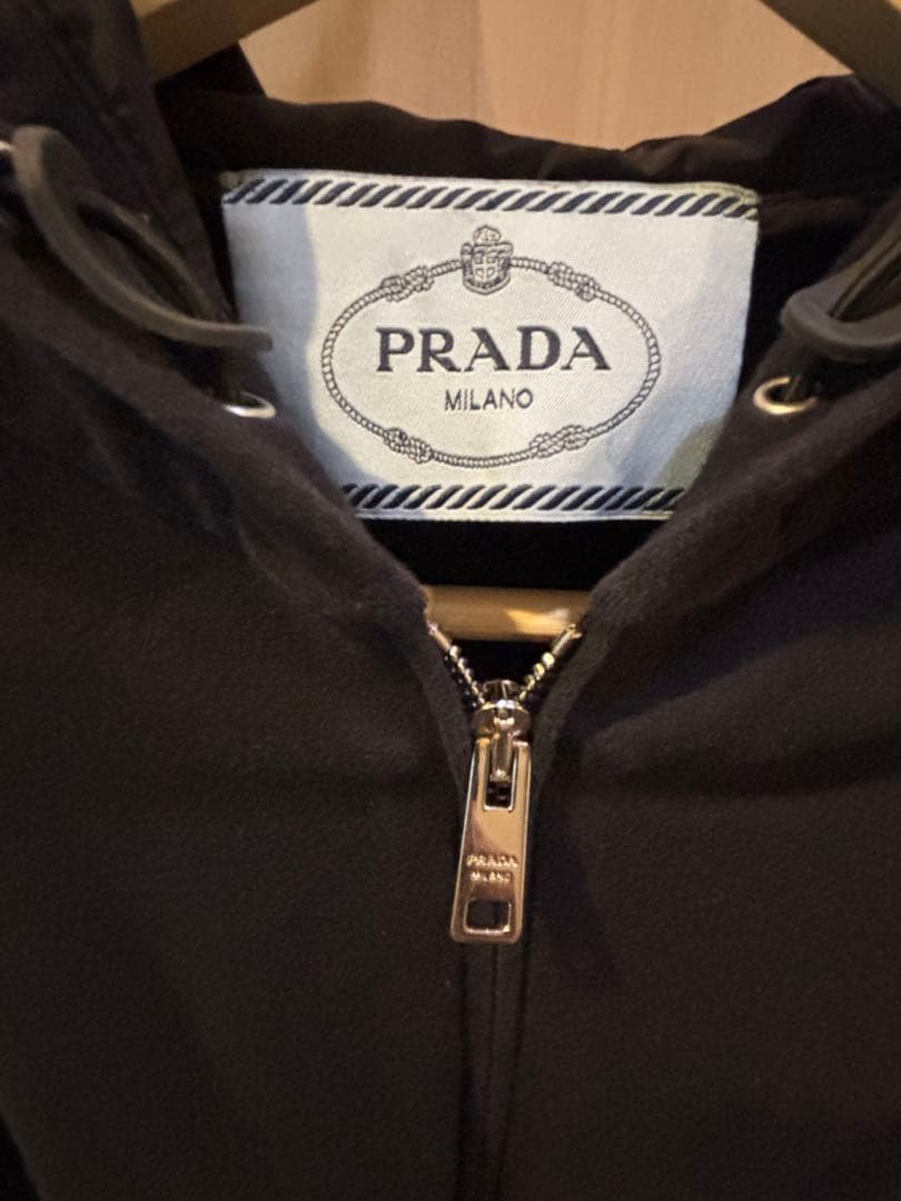 PRADA ブラック フード付きジャケット S