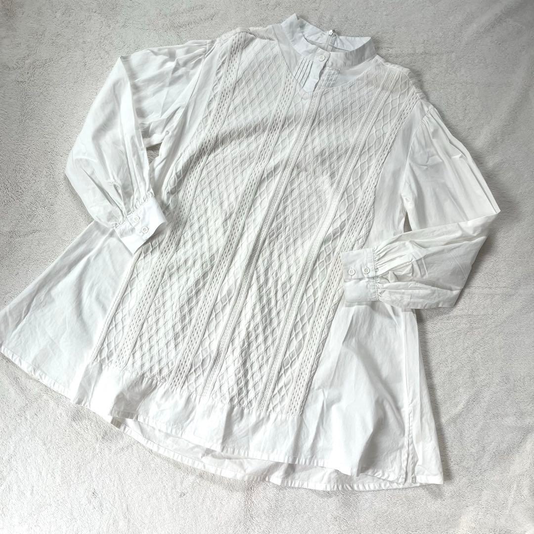 極美品】Ameri VEST DOCKING SHIRT アメリ　トップス　秋