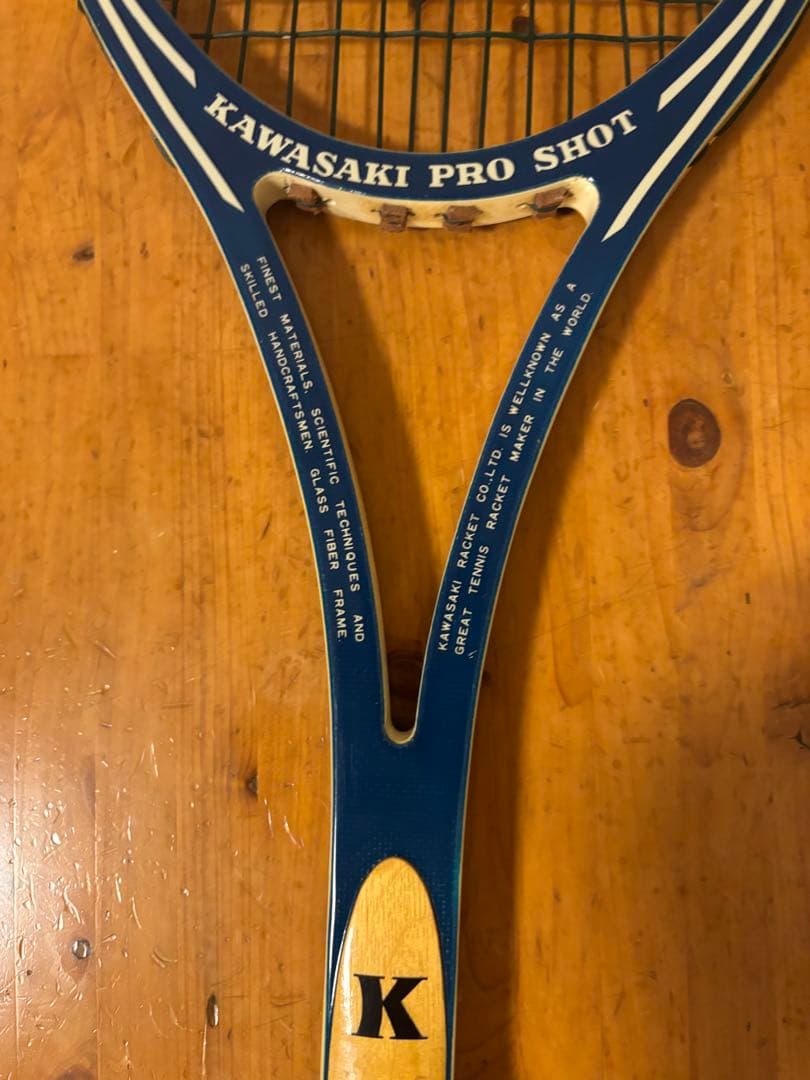 KAWASAKI PRO SHOT ヴィンテージ￼木製テニスラケット