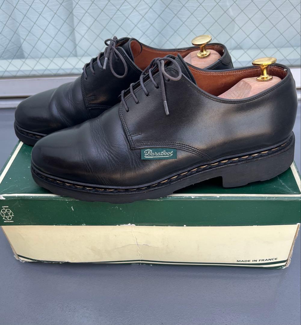 【美品】パラブーツ　98年　箱付き　デカタグ　プレーントゥ　アルル　レア
