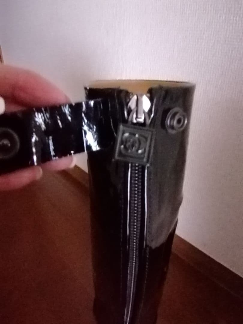 【希少！】◆【CHANEL】ロングブーツ◆パテント◆SPORTS◆後ファスナー