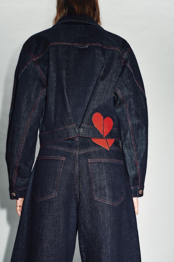 ZARA Z1975肩パッド入りジャケット Sサイズ新品タグ付き　ハート