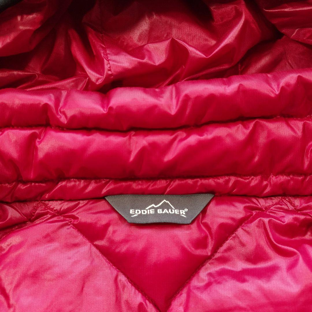 未使用級 高級グースダウン エディーバウアー ダウンベスト XL 赤