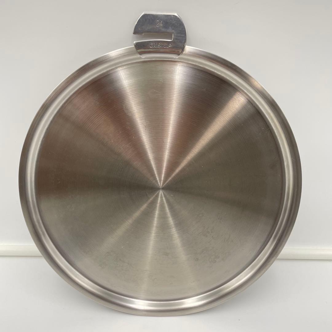 CRISTEL Lシリーズ 深鍋 24cm クッキングバスケット•プレート　蓋