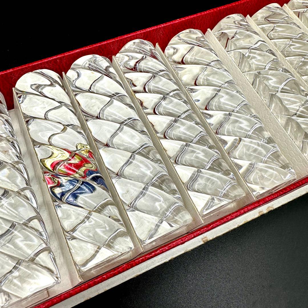 【美品】Baccarat バカラ ナイフレスト バンブー 箸置き12本入り