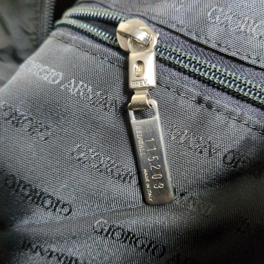 ジョルジオアルマーニ ボストンバッグ 2way 大容量 ナイロン ブラック