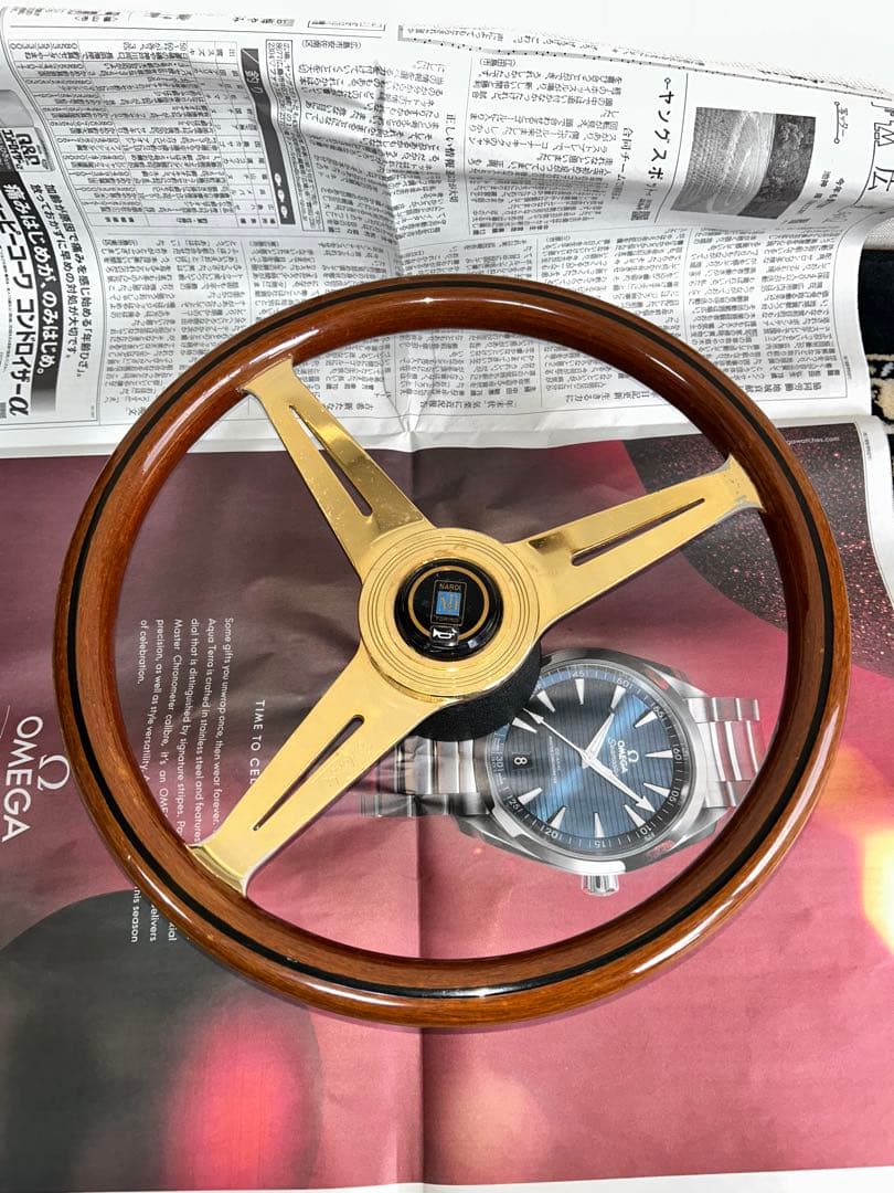 【希少品】NARDI トルク ステアリングホイール　ゴールド