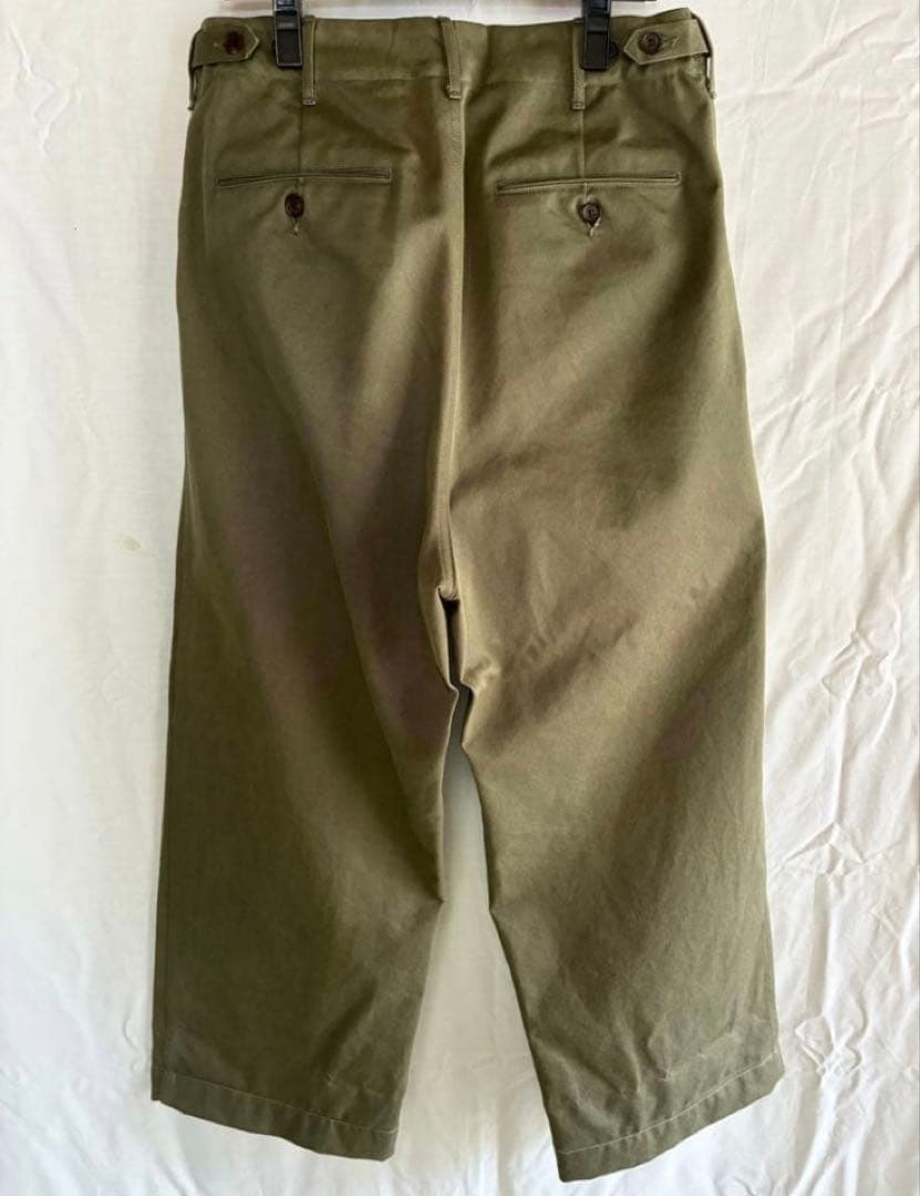 パンツ AURALEE WASHED FINX CHINO WIDE PANTS