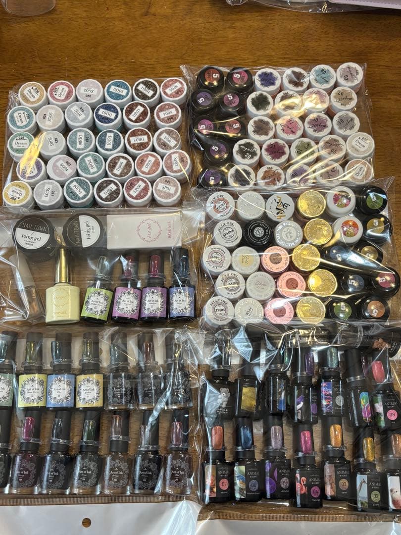 h おまとめネイル工房ジェル、インク、アイシングジェル全部で約１３０個
