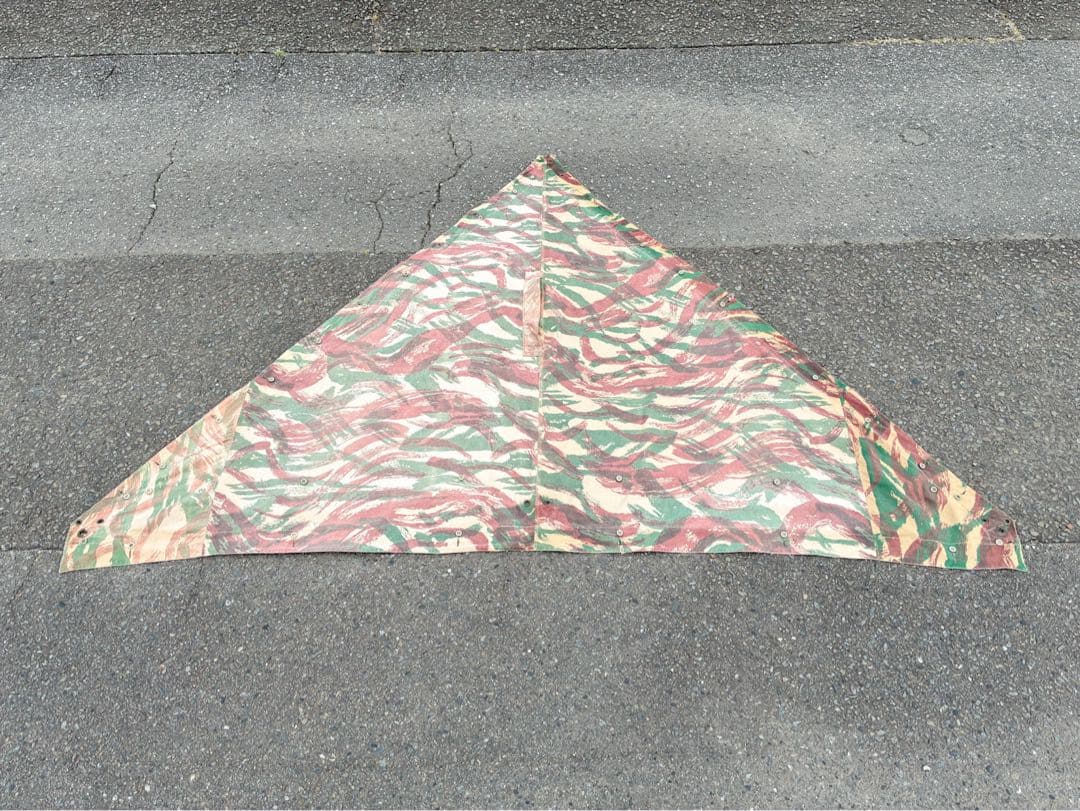 希少 50s フランス軍 リザードカモ 迷彩 パップテント ツェルトバーン