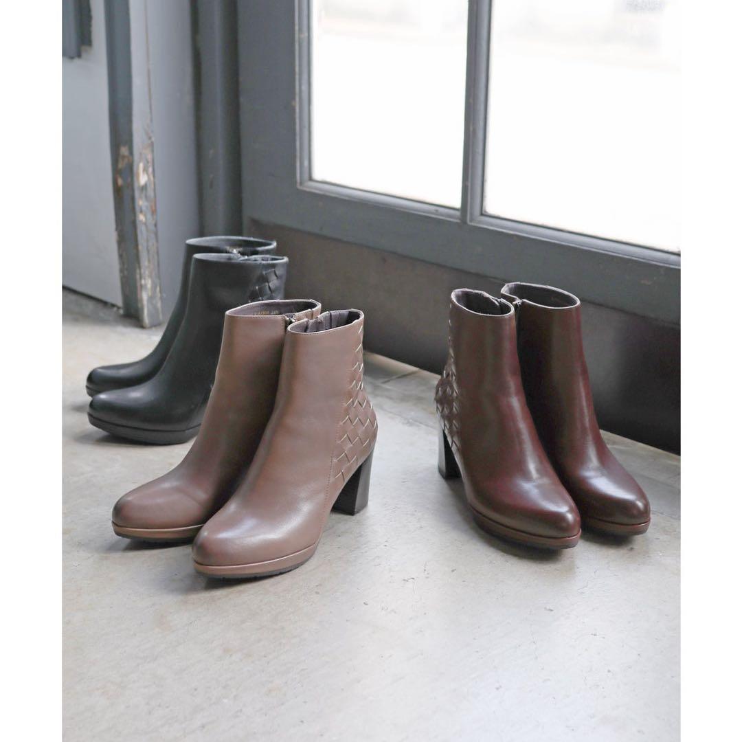 モードカオリ 本革防滑 断熱ストーム付きメッシュブーツ