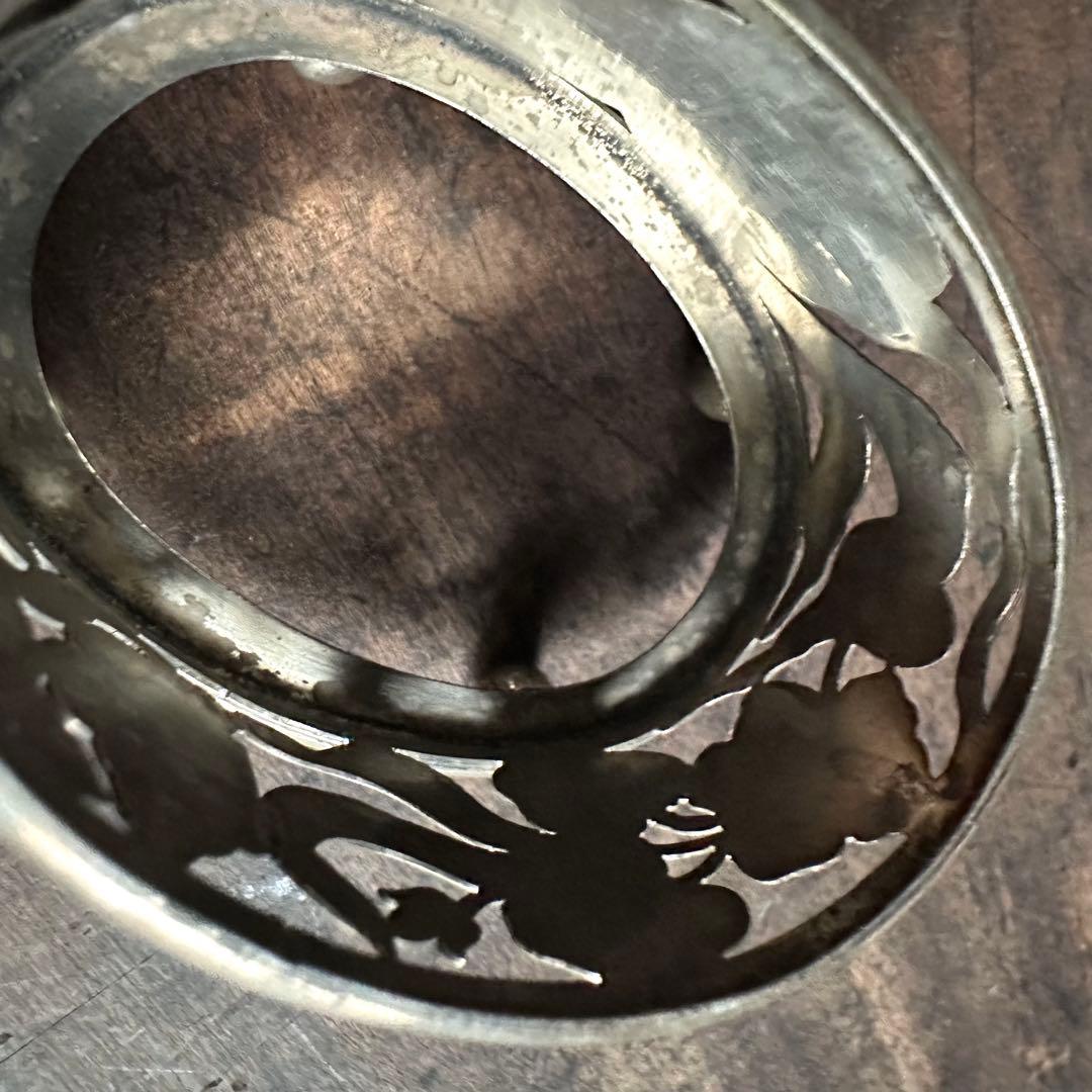 希少　一点物　銀　シルバー　瑠璃　ガラス　置物　小物入れ