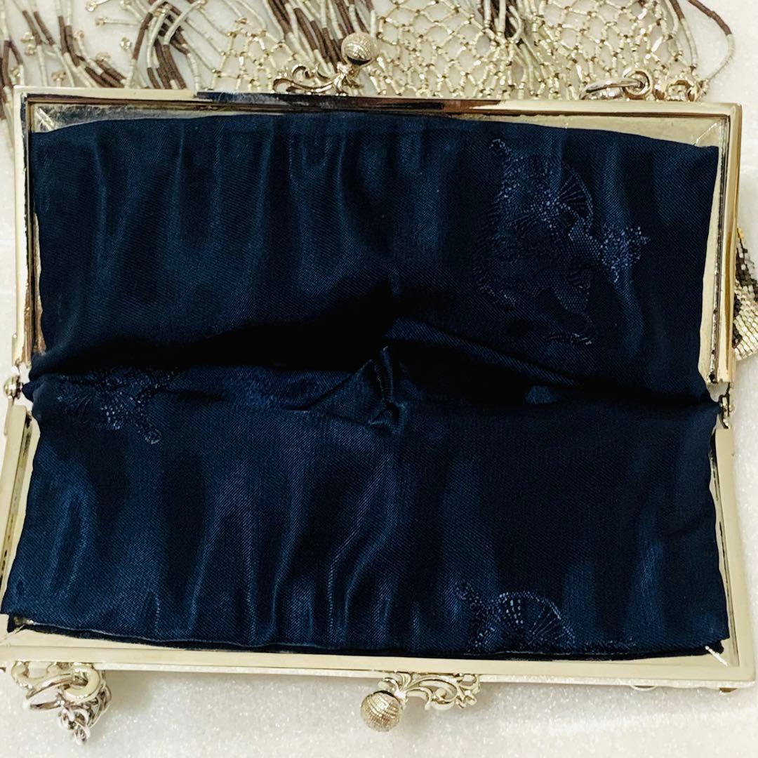 【超希少】Karat キャラット メタルビーズ バッグ チェーン 両面模様 総柄