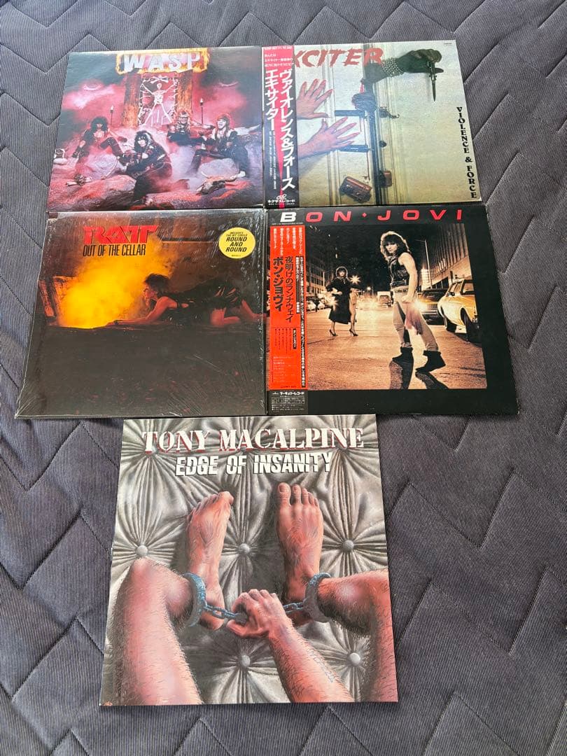 80年代　ベビーメタル　ハードロック　レコード5枚セット