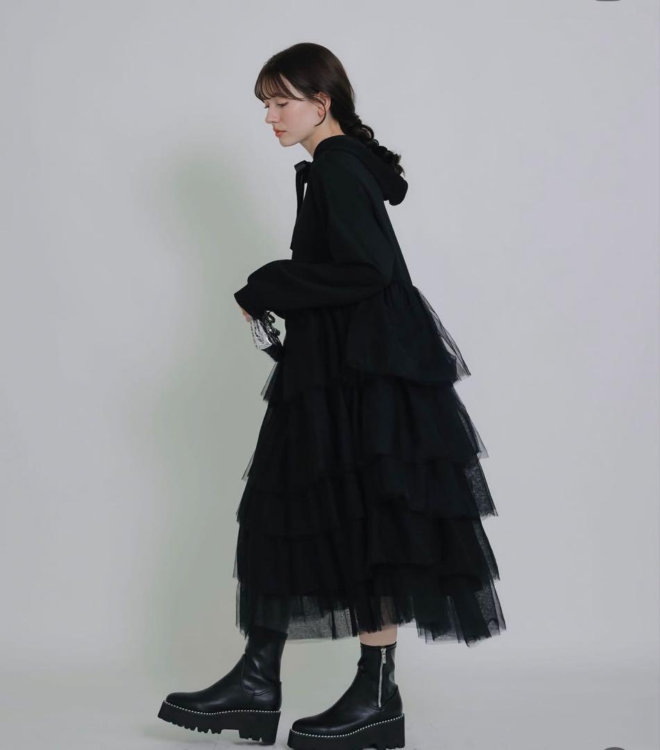 ピッチン　piccin ティアードチュールダンボールワンピース