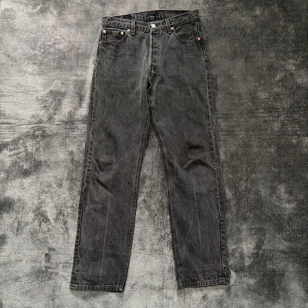 美品！アメリカ製　90s リーバイス 501 サルファブラック W30L30