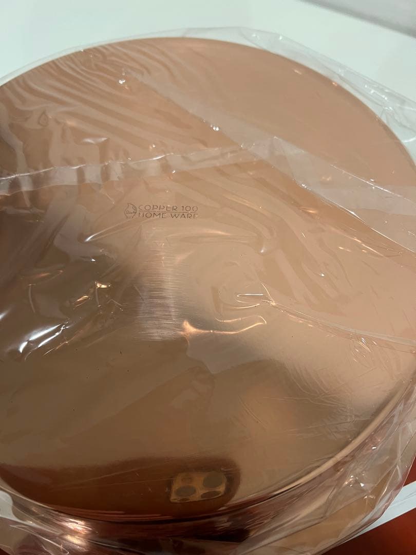 【新品 未使用】すき焼鍋(ツル付)（純銅） 26cm新光金属 新光堂 銅製品