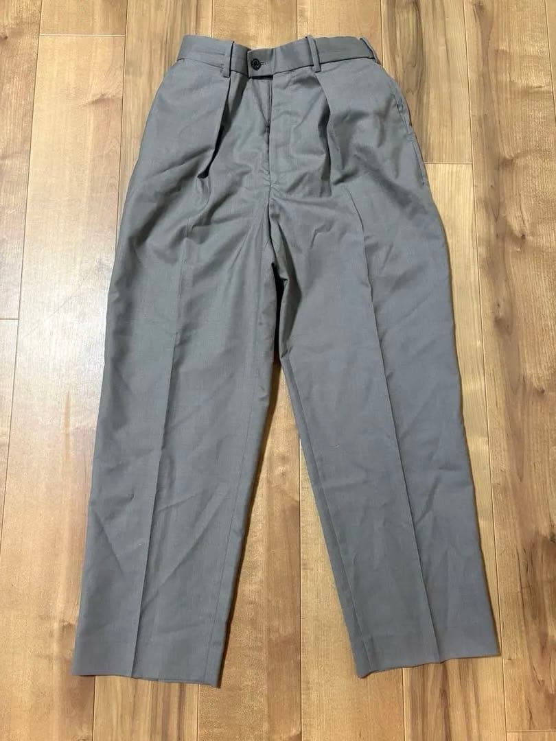 MARKAWARE オーガニックウールサバイバルクロス ペグトップ トラウザース