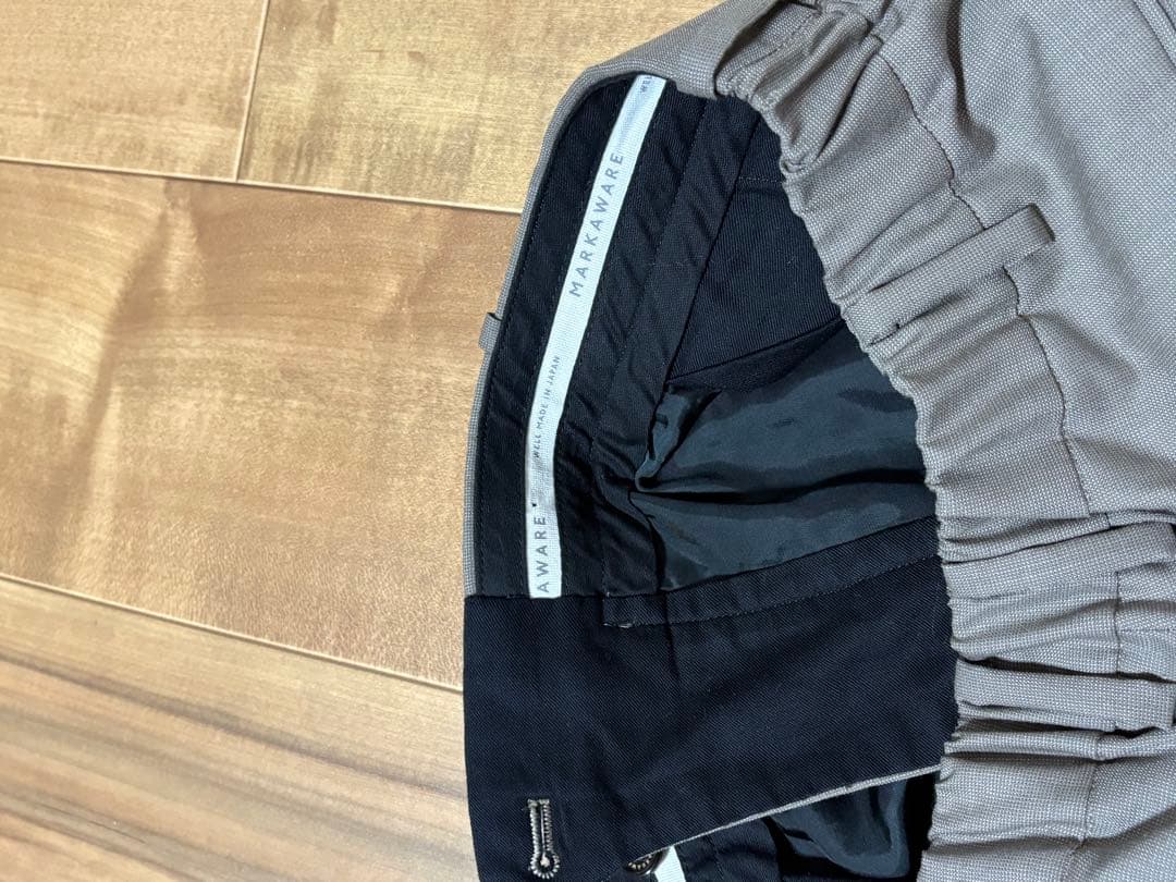 MARKAWARE オーガニックウールサバイバルクロス ペグトップ トラウザース