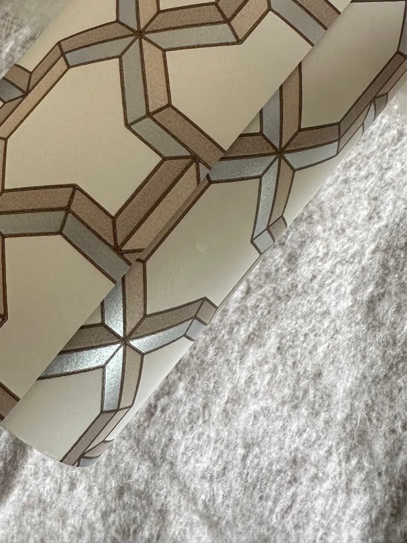 最終価格　大変希少☆ エルメス　クロス　クォーツ柄　壁紙　一ロール半分