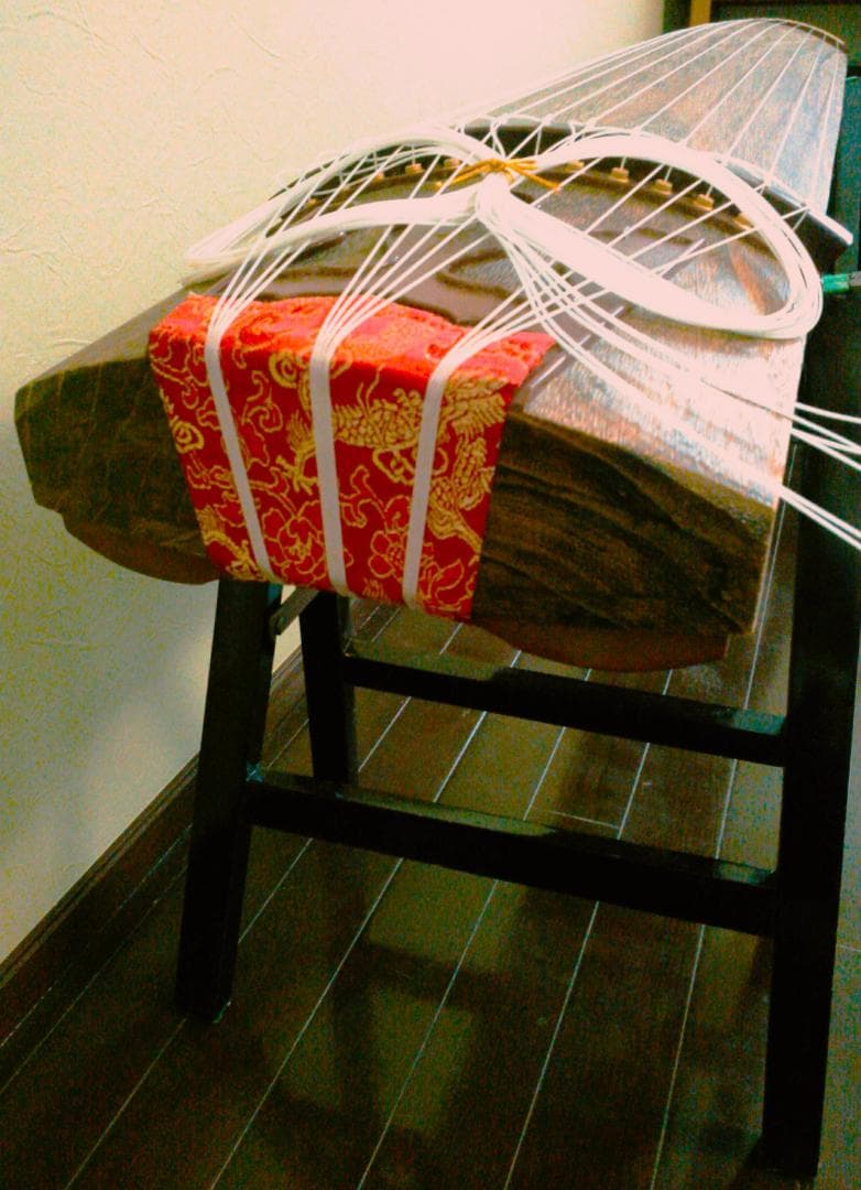 ✿13弦琴(着払いor直接引き取り)琴カバー＋立奏台＋琴柱＋琴爪＋チューナー付き