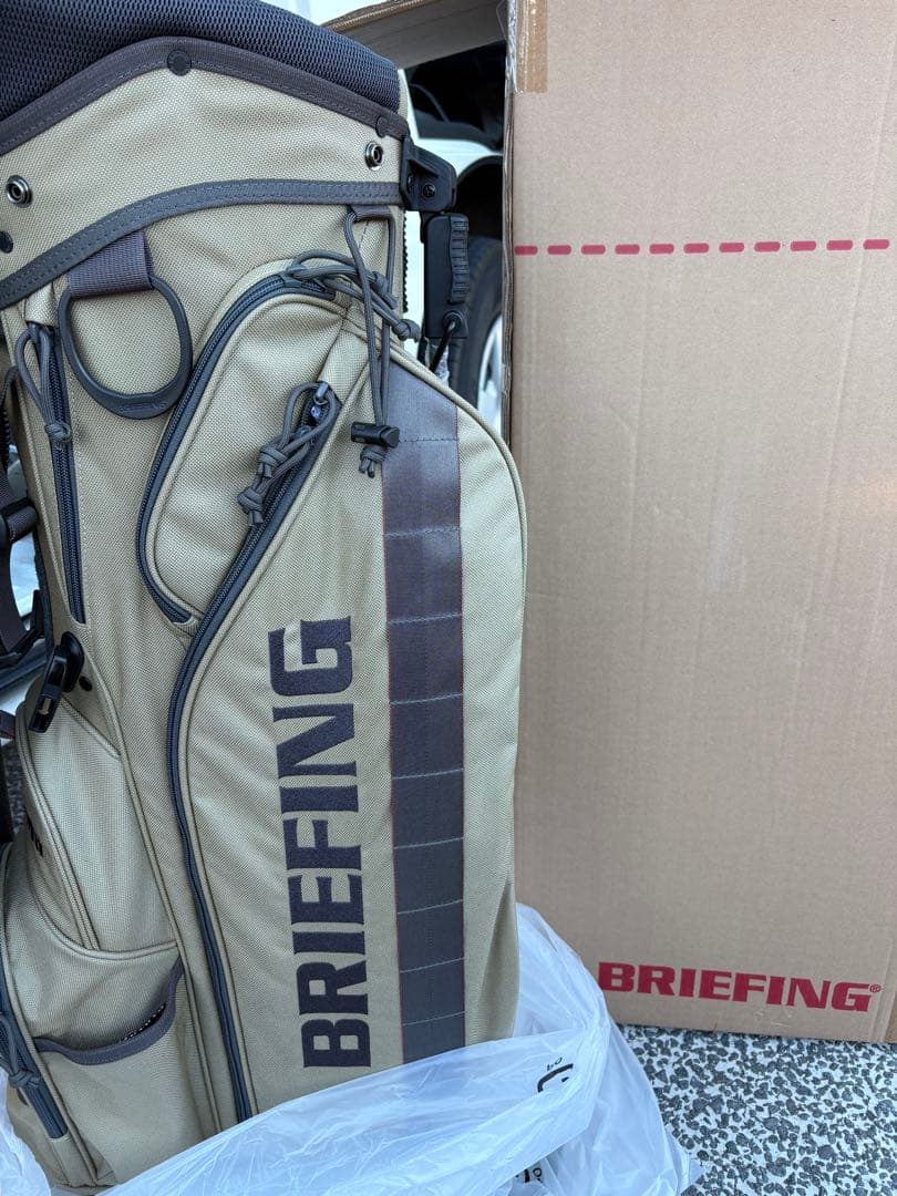 ブリーフィング ゴルフ キャディバッグ スタンドBRG253D03 ベージュ