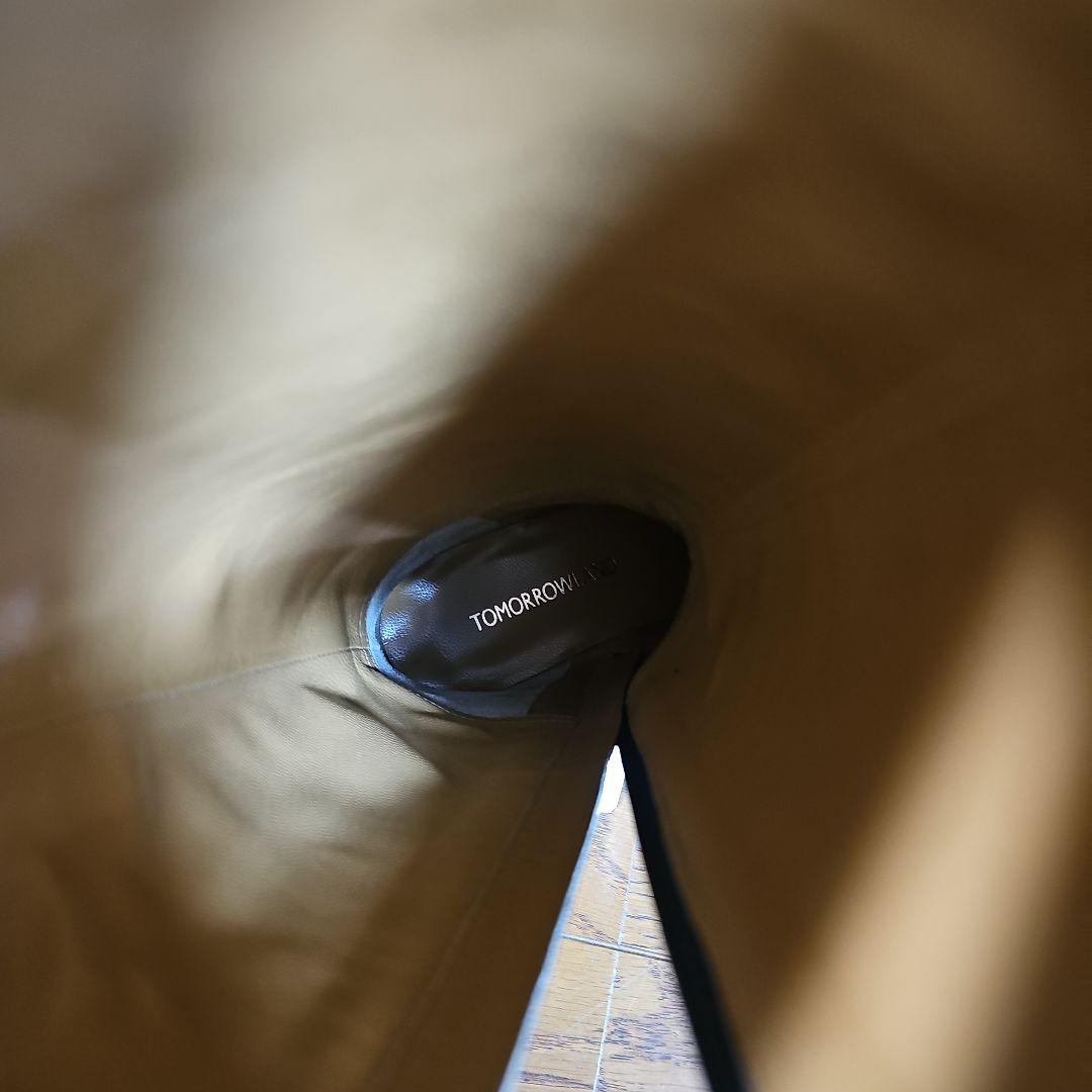 限定TOMORROWLAND　ブラックレザー ロングブーツ