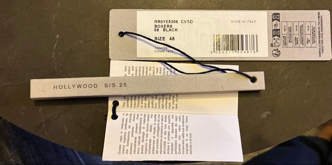 パンツ RickOwens CVSD BOXERS 25ss 48